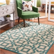 Safavieh Four Seasons 4' X 6' Hand Hooked Rug in Ivory and Aqua