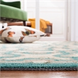 Safavieh Four Seasons 4' X 6' Hand Hooked Rug in Ivory and Aqua