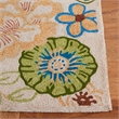 Safavieh Four Seasons 4' X 6' Hand Hooked Rug in Beige and Red