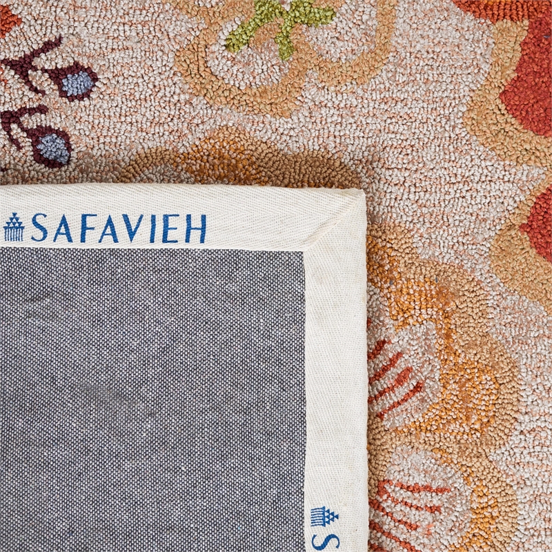 Safavieh Four Seasons 4' X 6' Hand Hooked Rug in Beige and Red