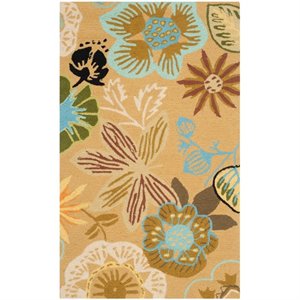 Safavieh Four Seasons 2'6&quot X 4' Hand Hooked Rug in Taupe