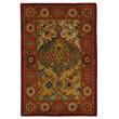 Safavieh Heritage 5' Round Hand Tufted Wool Pile Rug in and Red