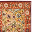 Safavieh Heritage 5' Round Hand Tufted Wool Pile Rug in and Red