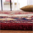 Safavieh Heritage 8' Square Hand Tufted Wool Pile Rug in Red
