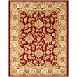 Safavieh Heritage 4' Square Hand Tufted Wool Rug in Red and Ivory