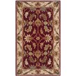 Safavieh Heritage 4' Square Hand Tufted Wool Rug in Red and Ivory