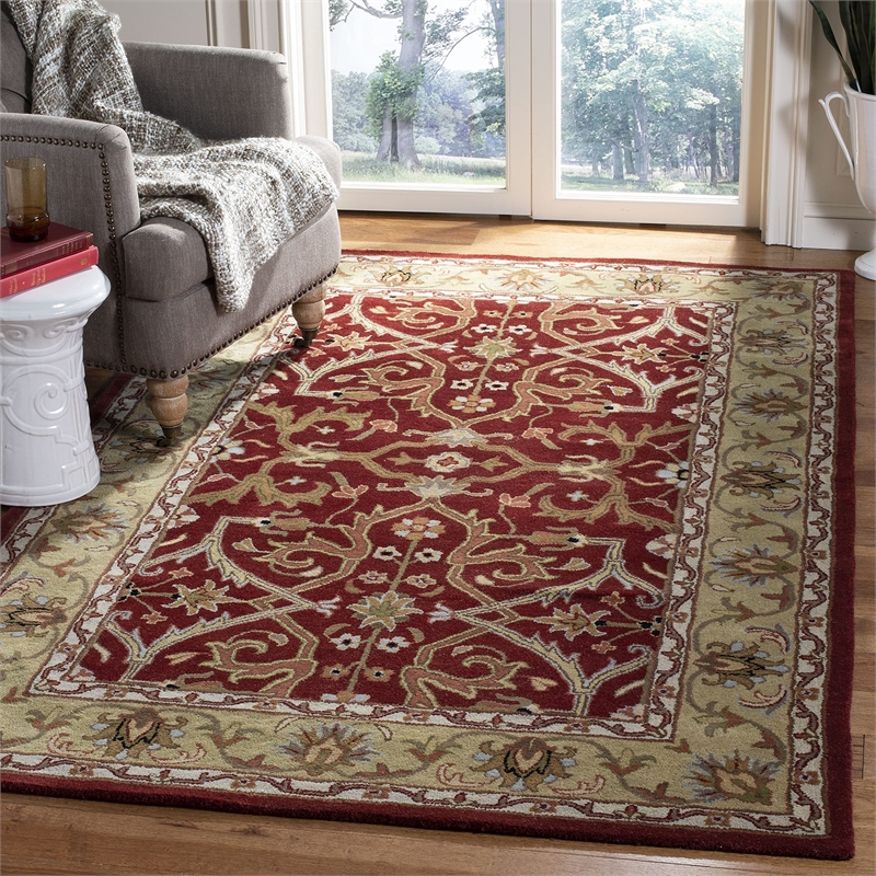 Safavieh Heritage 6' Square Hand Tufted Wool Rug