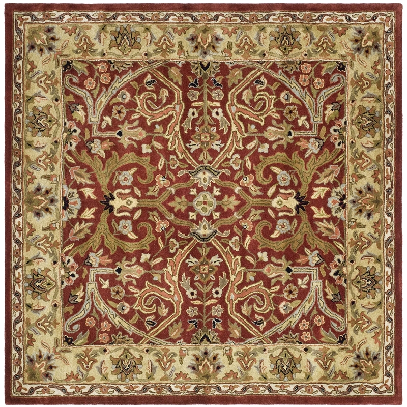 Safavieh Heritage 6' Square Hand Tufted Wool Rug