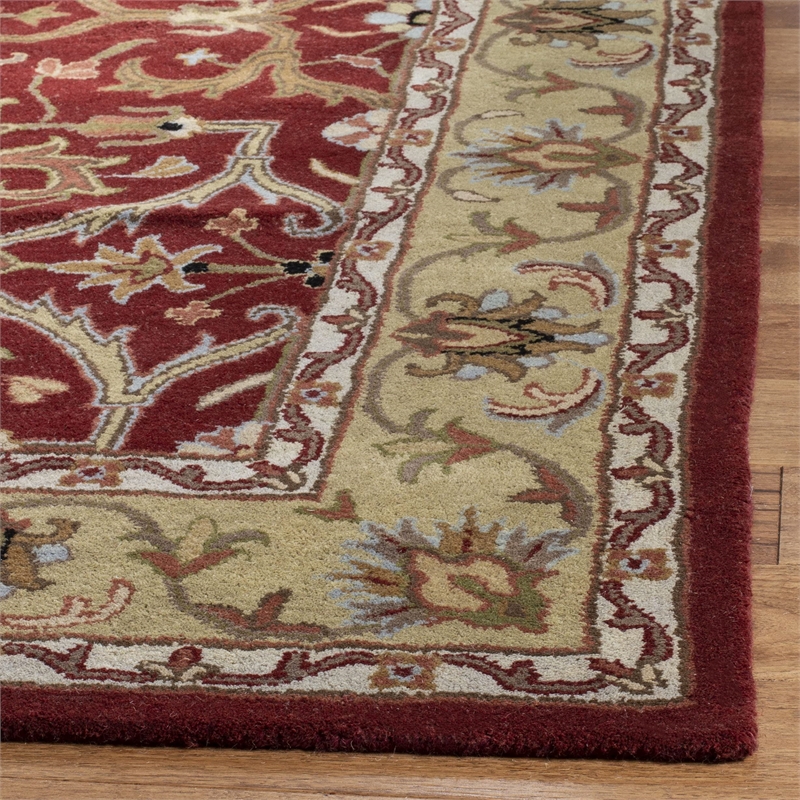 Safavieh Heritage 6' Square Hand Tufted Wool Rug