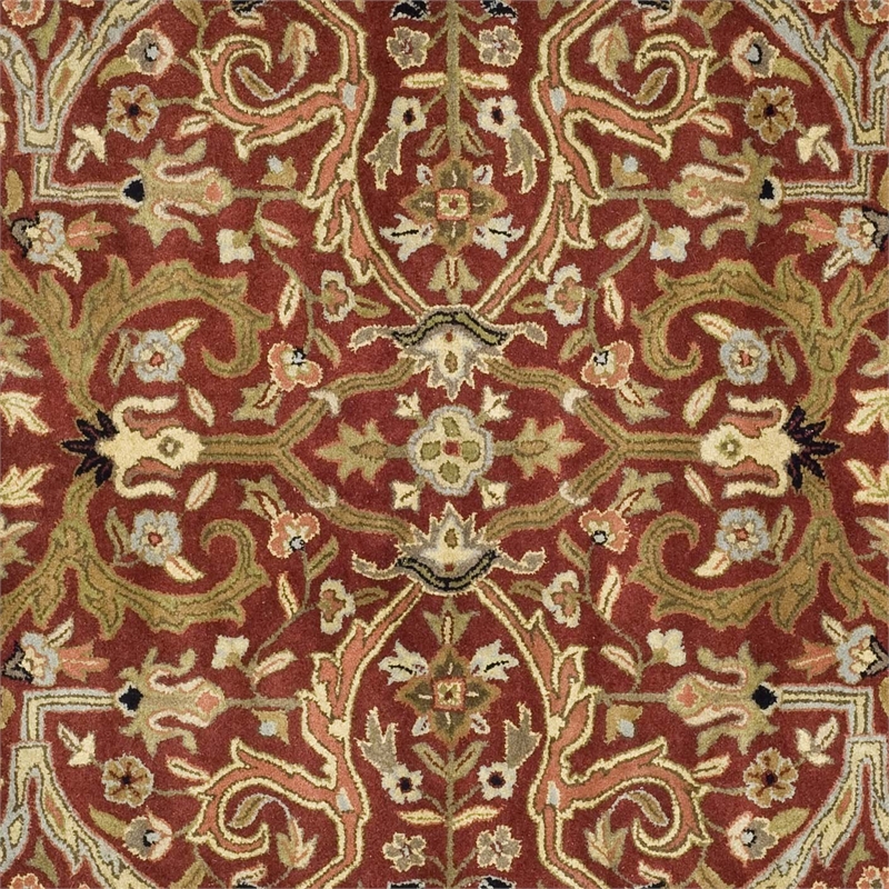 Safavieh Heritage 6' Square Hand Tufted Wool Rug
