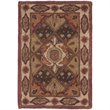 Safavieh Heritage 6' X 9' Hand Tufted Wool Pile Rug in Rust and Ivory