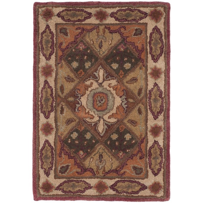 Safavieh Heritage 6' Square Hand Tufted Wool Rug