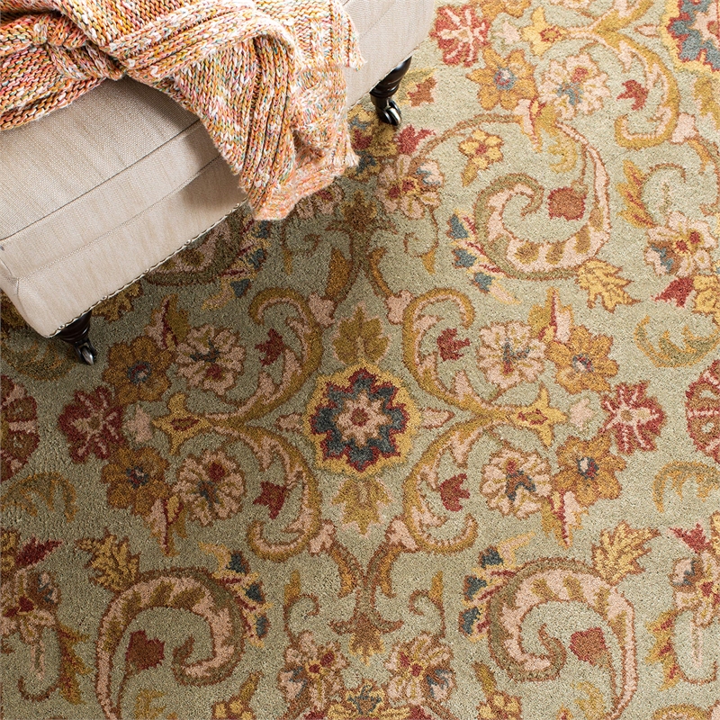 Safavieh Heritage 6' Square Hand Tufted Wool Rug