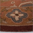 Safavieh Heritage 6' Round Hand Tufted Wool Pile Rug in Rust