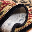 Safavieh Heritage 4' Square Hand Tufted Wool Rug in Black and Red