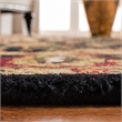 Safavieh Heritage 4' Square Hand Tufted Wool Rug in Black and Red
