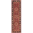 Safavieh Heritage 8' Square Hand Tufted Wool Rug in Red and Navy