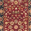 Safavieh Heritage 8' Square Hand Tufted Wool Rug in Red and Navy