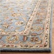 Safavieh Heritage 4' Round Hand Tufted Wool Rug in Blue and Blue