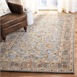 Safavieh Heritage 8' Square Hand Tufted Wool Rug in Blue and Blue