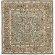 Safavieh Heritage 8' Square Hand Tufted Wool Rug in Blue and Blue