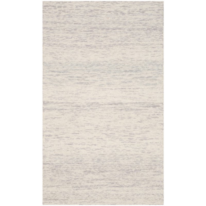 Safavieh Himalaya 5' X 8' Hand Loomed Wool Pile Rug in Silver