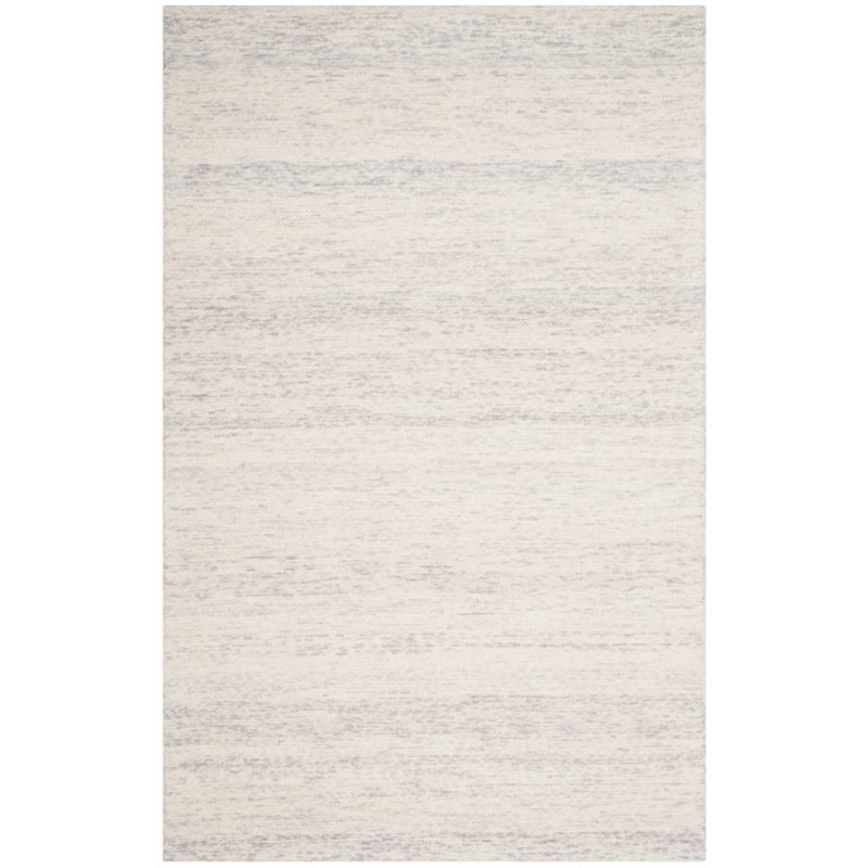 Safavieh Himalaya 5' X 8' Hand Loomed Wool Pile Rug in Silver