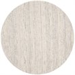 Safavieh Himalaya 6' Round Hand Loomed Wool Pile Rug in Silver