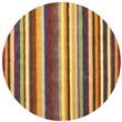 Safavieh Himalaya 8' Round Hand Loomed Wool Pile Rug in Red