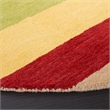 Safavieh Himalaya 6' Round Hand Loomed Wool Pile Rug in Yellow