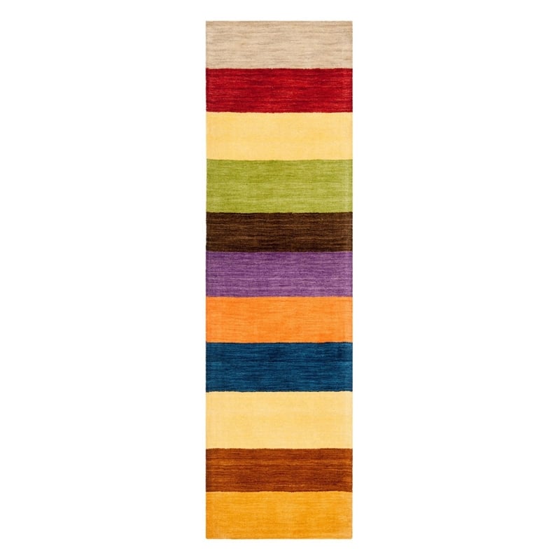 Safavieh Himalaya 6' Square Hand Loomed Wool Pile Rug in Yellow