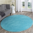 Safavieh Himalaya 4' Round Hand Loomed Wool Pile Rug in Purple