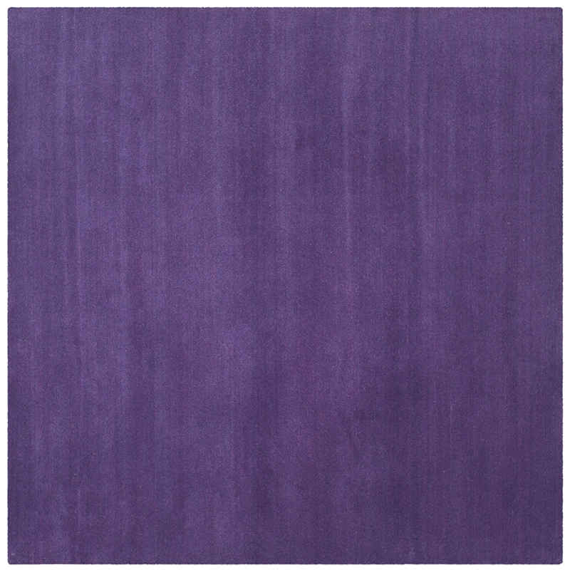 Safavieh Himalaya 4' Square Hand Loomed Wool Pile Rug in Purple