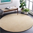 Safavieh Himalaya 8' Round Hand Loomed Wool Pile Rug in Purple