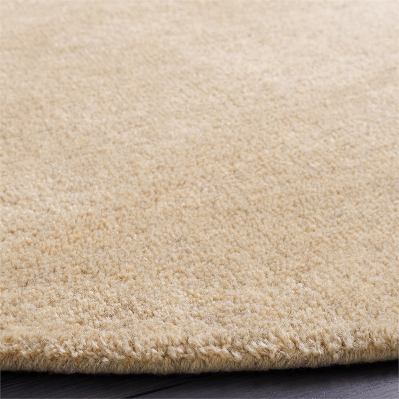 Safavieh Himalaya 8' Round Hand Loomed Wool Pile Rug in Purple