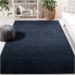 Safavieh Himalaya 4' Square Hand Loomed Wool Pile Rug in Black
