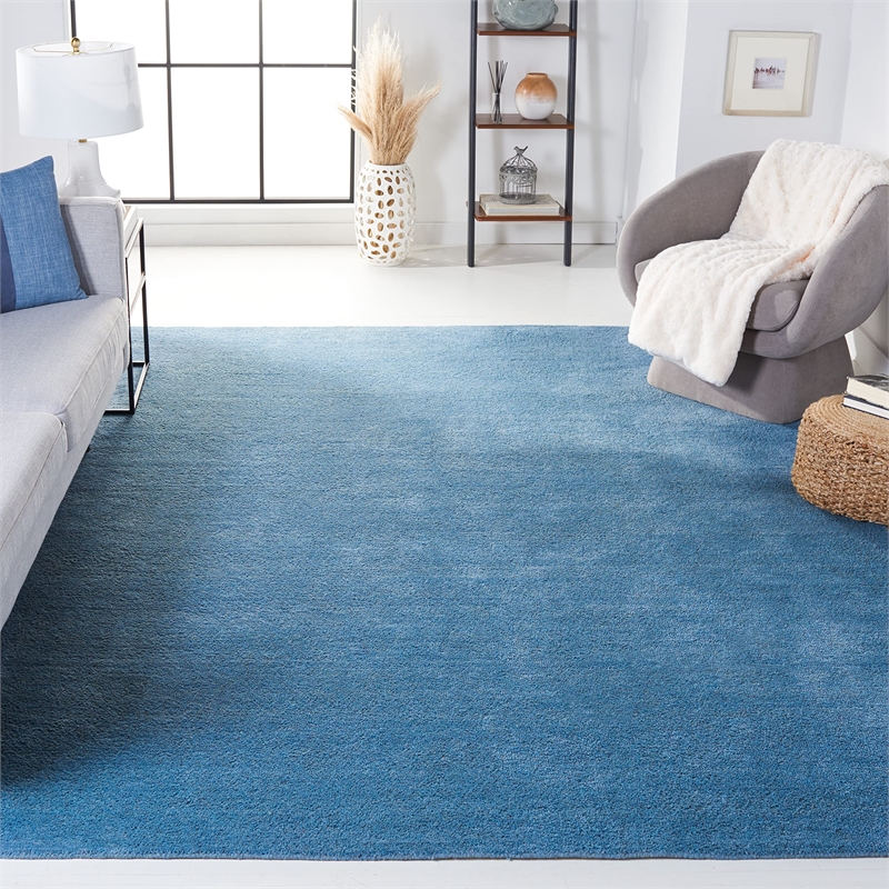 Safavieh Himalaya 9' X 12' Hand Loomed Wool Pile Rug in Blue