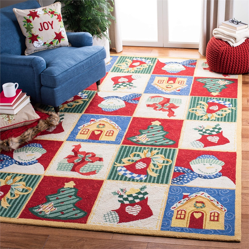 Safavieh Chelsea 6' X 9' Hand Hooked Wool Pile Rug in White