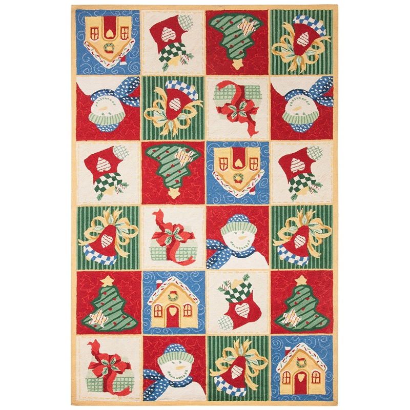 Safavieh Chelsea 6' X 9' Hand Hooked Wool Pile Rug in White