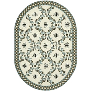 Safavieh Chelsea 4'6&quot X 6'6&quot Oval Hand Hooked Wool Rug