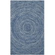 Safavieh Ikat 6' X 9' Hand Tufted Wool Pile Rug in Dark Blue