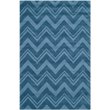 Safavieh Impressions 5' Round Hand Loomed Wool Rug in Blue