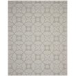 Safavieh Impressions 5' Round Hand Loomed Wool Rug in Silver