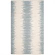 Safavieh Cotton Kilim 5' X 8' Handmade Cotton Rug in Blue and Ivory