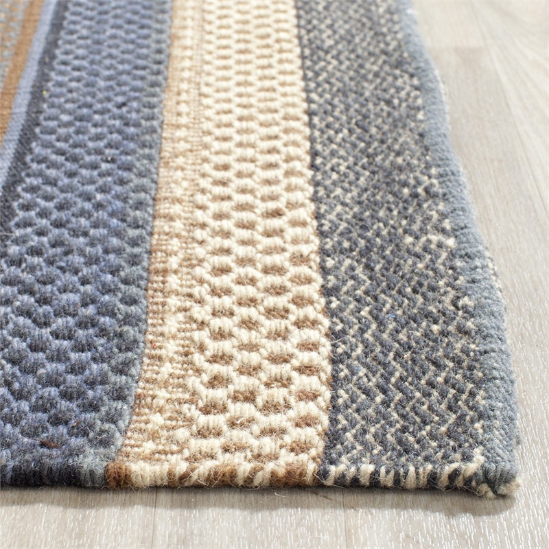 Safavieh Kilim 3' X 5' Hand Woven Flat Weave Wool Pile Rug in Blue