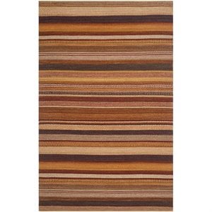 Safavieh Kilim 2'3&quot X 8' Hand Woven Flat Weave Wool Pile Rug in Rust