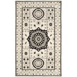 Safavieh Kenya 2' X 3' Hand Knotted Wool Pile Rug in Ivory and Gray