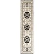 Safavieh Kenya 4' X 6' Hand Knotted Wool Pile Rug in Ivory and Gray