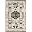 Safavieh Kenya 4' X 6' Hand Knotted Wool Pile Rug in Ivory and Gray