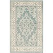 Safavieh Kenya 2' X 3' Hand Knotted Wool Pile Rug in Ivory and Blue